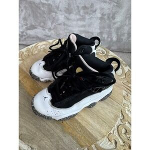 Kids Jordan Twos Basketball‎ Shoes DV3180 100 Black White Toddler Size 12C
